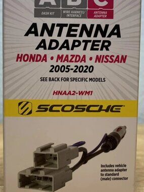 SCOSCHE Antenna Adapter HNAA2-WM1 Honda Mazda Nissan 2005-2020 - Sealed Box